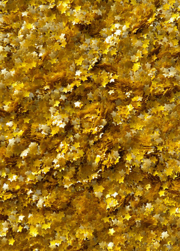 GOLD METALLIC STARS EDIBLE GLITTER 1 oz (5 g) JARS