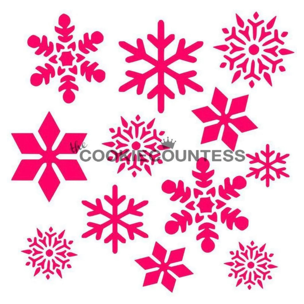 Snowflakes 2 Stencil