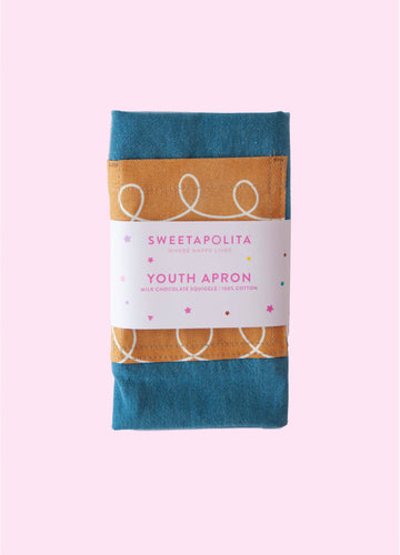 Denim Pattern Youth Apron