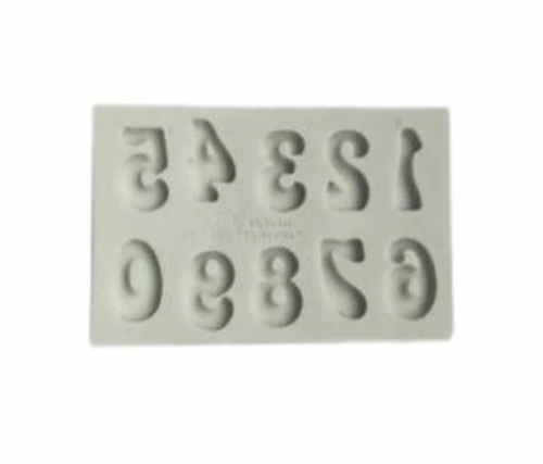 Silicone Retro Number Mold