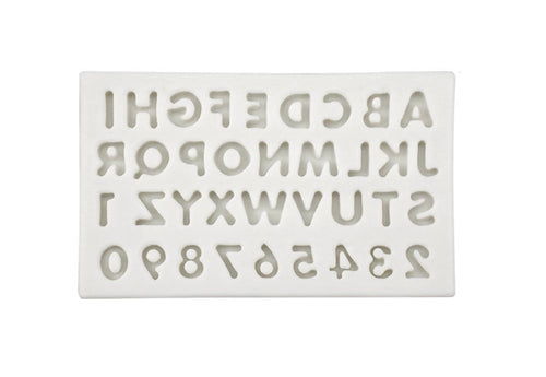  Silicone Classic Letter and Number Mold