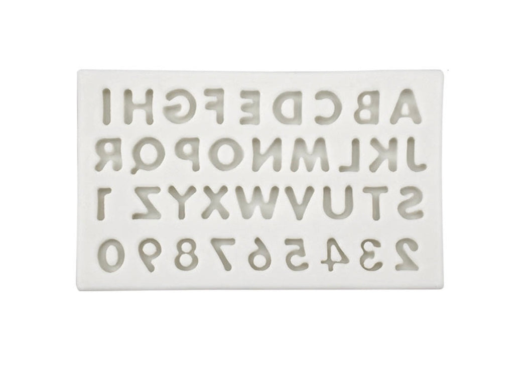  Silicone Classic Letter and Number Mold